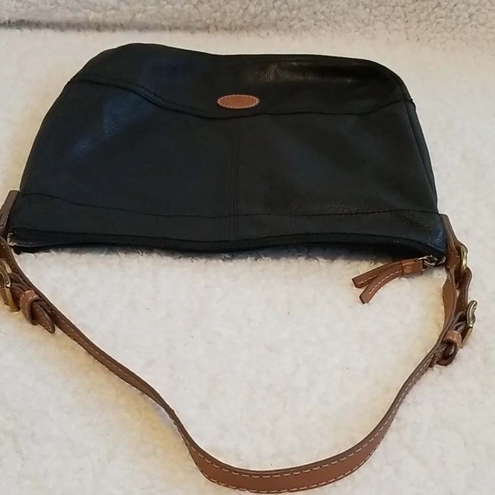 Fossil Hobo Bag Genuine Leather Purse Y2K Handbag